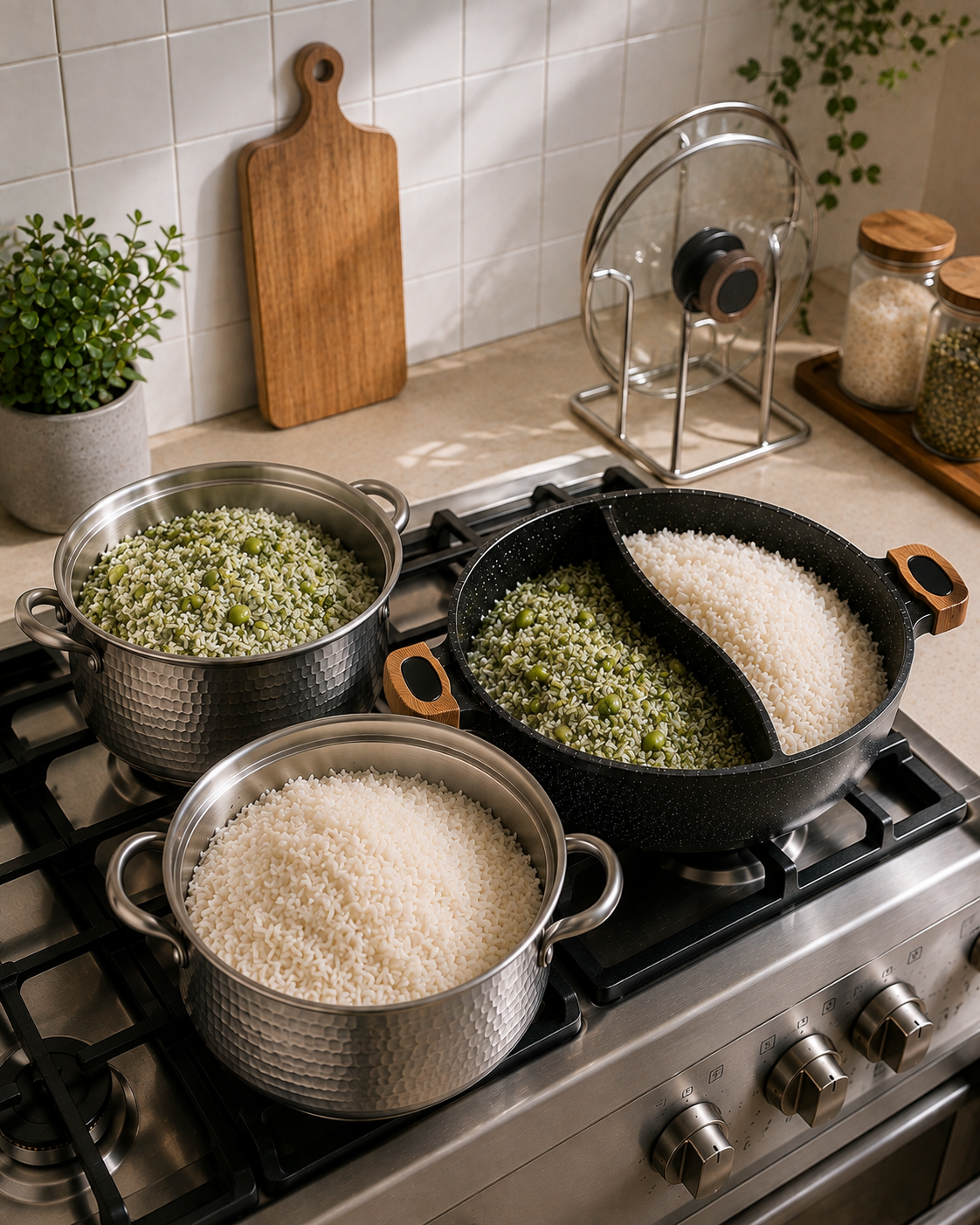 تابه گرانیتی دو قسمتی( دو خانه)